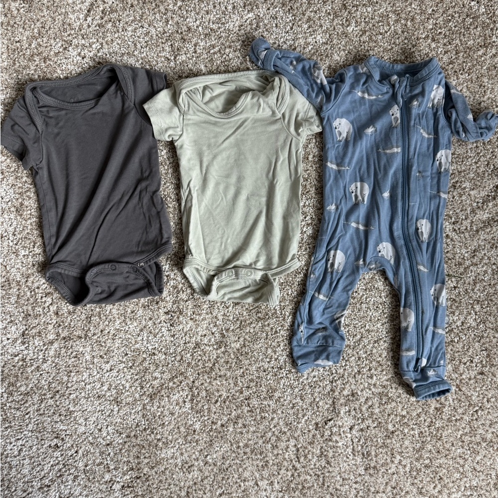 Kyte BABY newborn bodysuits and pajamas